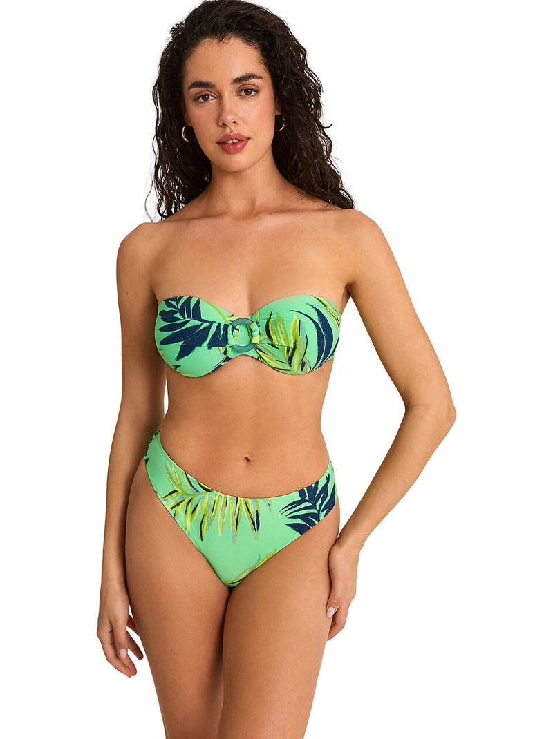 Haut maillot de bain bandeau calypso Vert - Kiabi