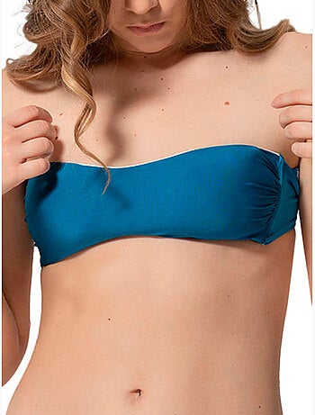 Haut maillot de bain bandeau coques amovibles homonoia