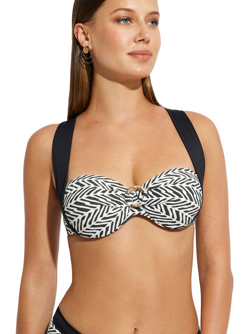 Haut maillot de bain bandeau dos nu caipirinha - Kiabi Haut maillot de bain bandeau dos nu caipirinha - Kiabi