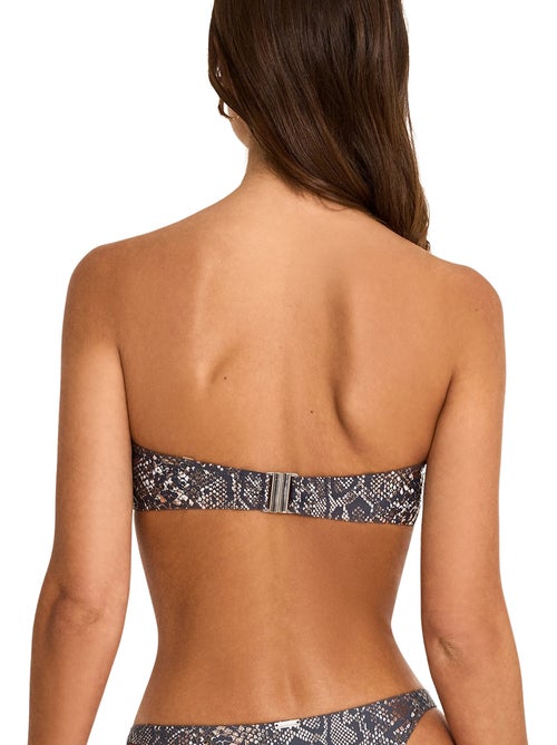 Haut maillot de bain bandeau indigo - Kiabi