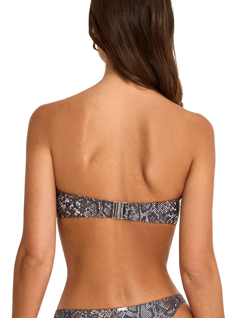 Haut maillot de bain bandeau indigo Noir - Kiabi