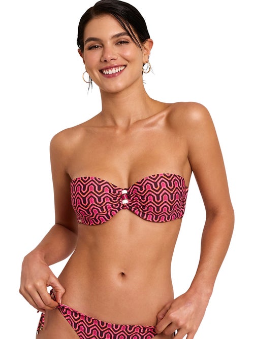 Haut maillot de bain bandeau kaleido - Kiabi Haut maillot de bain bandeau kaleido - Kiabi