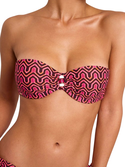 Haut maillot de bain bandeau kaleido - Kiabi Haut maillot de bain bandeau kaleido - Kiabi