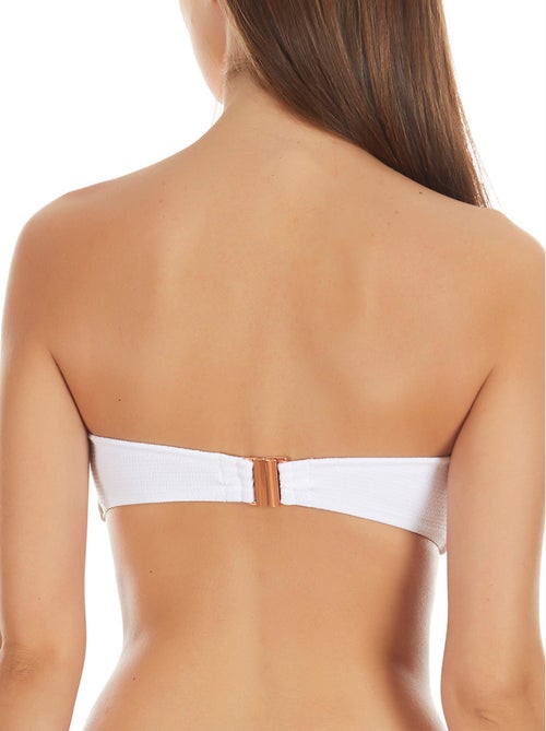 Haut maillot de bain bandeau marinera jacquard - Kiabi Haut maillot de bain bandeau marinera jacquard - Kiabi