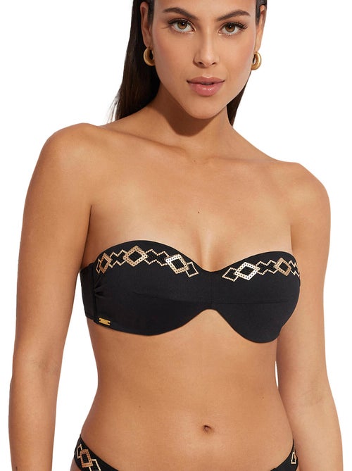 Haut maillot de bain bandeau musha cay - Kiabi Haut maillot de bain bandeau musha cay - Kiabi