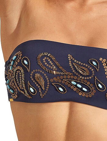 Haut maillot de bain bandeau non préformé baikal