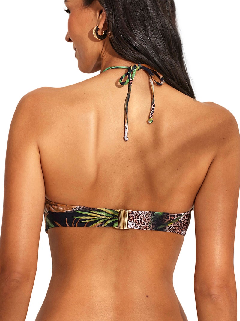 Haut maillot de bain bandeau paradise Noir - Kiabi