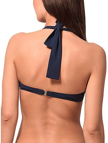 Haut maillot de bain bandeau préformé blue sense bleu