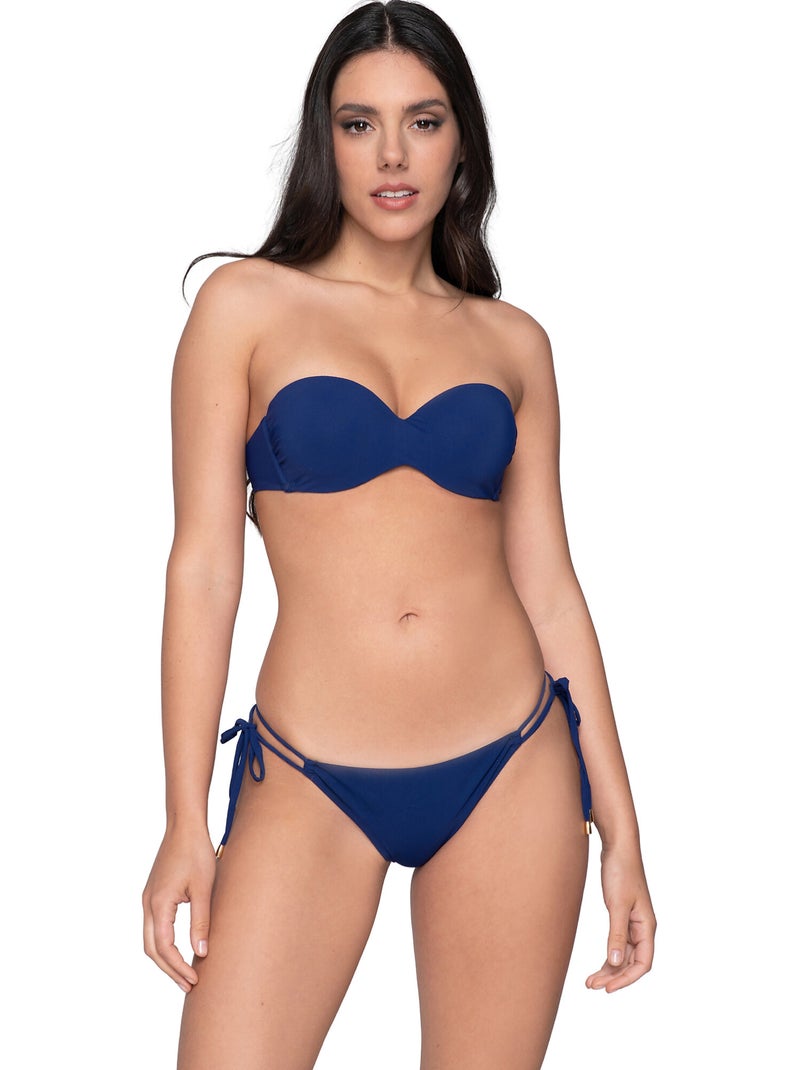 Haut maillot de bain bandeau préformé blue sense Bleu - Kiabi