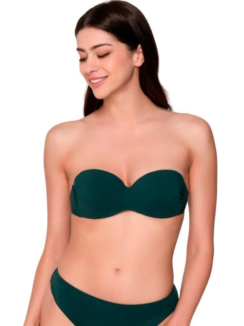 Haut maillot de bain bandeau préformé blue sense - Kiabi Haut maillot de bain bandeau préformé blue sense - Kiabi