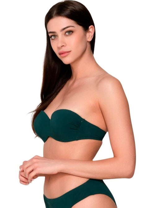 Haut maillot de bain bandeau préformé blue sense - Kiabi Haut maillot de bain bandeau préformé blue sense - Kiabi