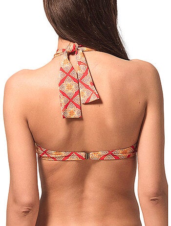 Haut maillot de bain bandeau préformé broadway rouge