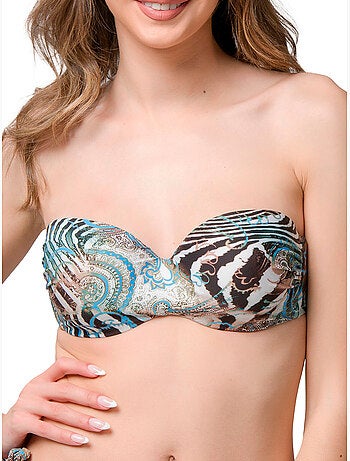 Haut maillot de bain bandeau préformé casablanca