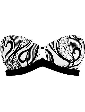 Haut maillot de bain bandeau préformé elixir