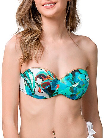 Haut maillot de bain bandeau préformé lily