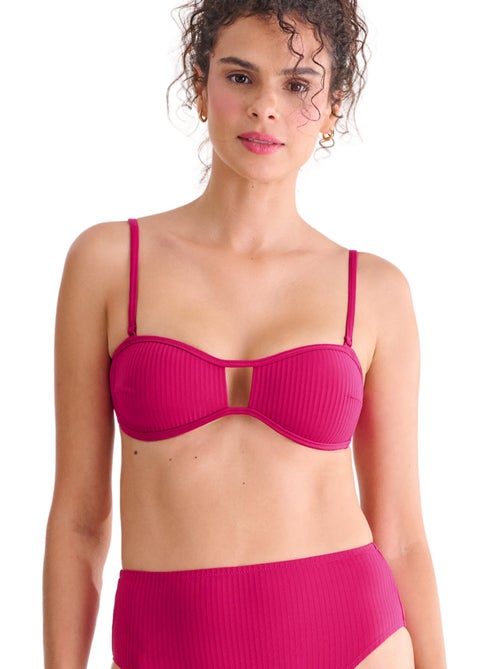 Haut maillot de bain bandeau préformé sans armatures florida - Kiabi Haut maillot de bain bandeau préformé sans armatures florida - Kiabi