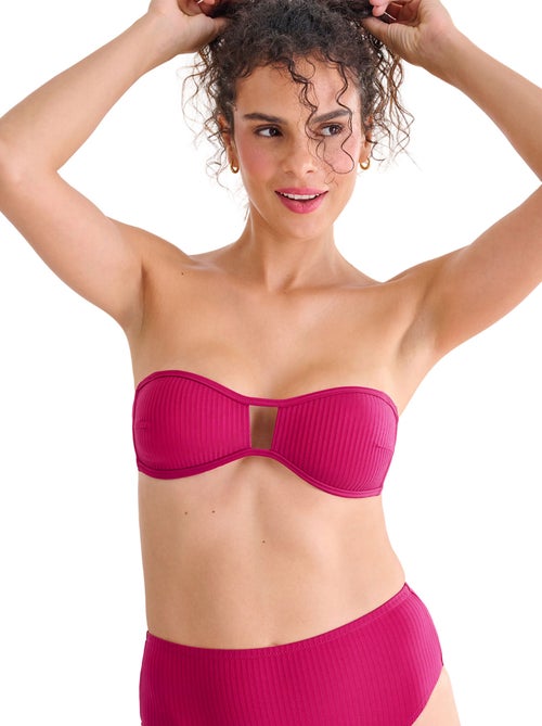 Haut maillot de bain bandeau préformé sans armatures florida - Kiabi Haut maillot de bain bandeau préformé sans armatures florida - Kiabi