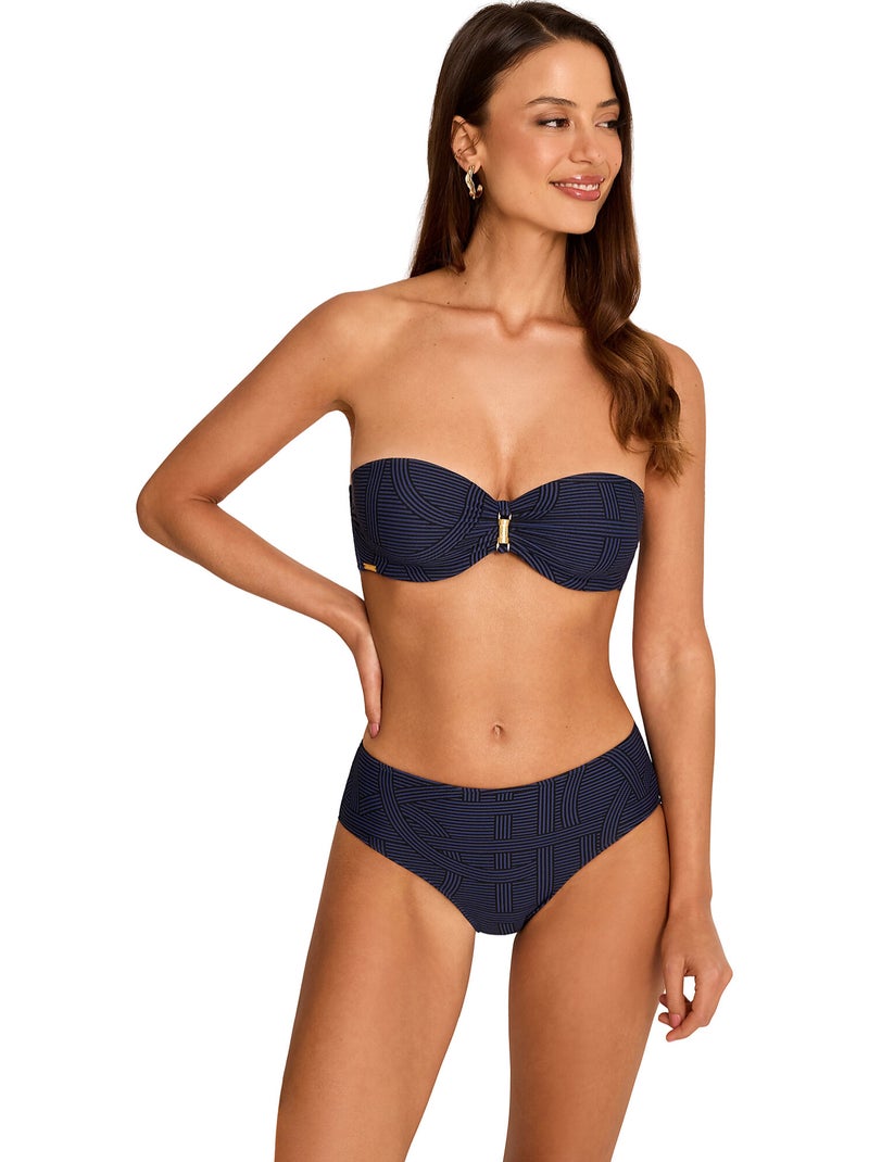 Haut maillot de bain bandeau reverie Bleu marine - Kiabi
