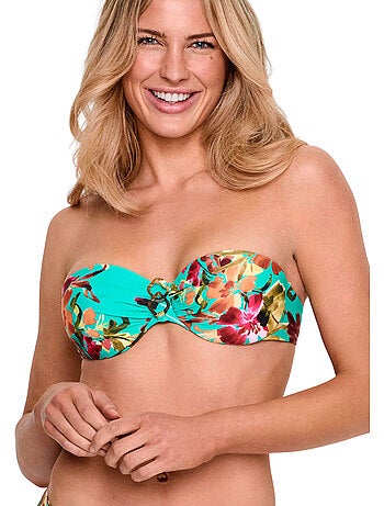 Haut maillot de bain bandeau tropico