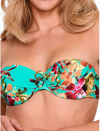 Haut maillot de bain bandeau tropico