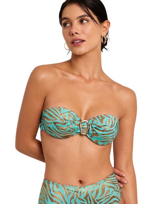 Haut maillot de bain bandeau utopia - Kiabi Haut maillot de bain bandeau utopia - Kiabi