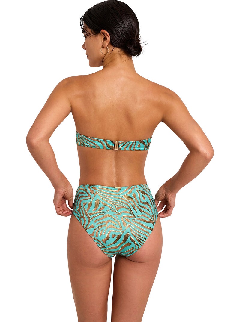 Haut maillot de bain bandeau utopia Bleu turquoise - Kiabi