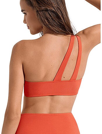Haut maillot de bain brassière asymétrique sans armatures normandie