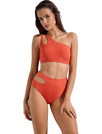 Haut maillot de bain brassière asymétrique sans armatures normandie