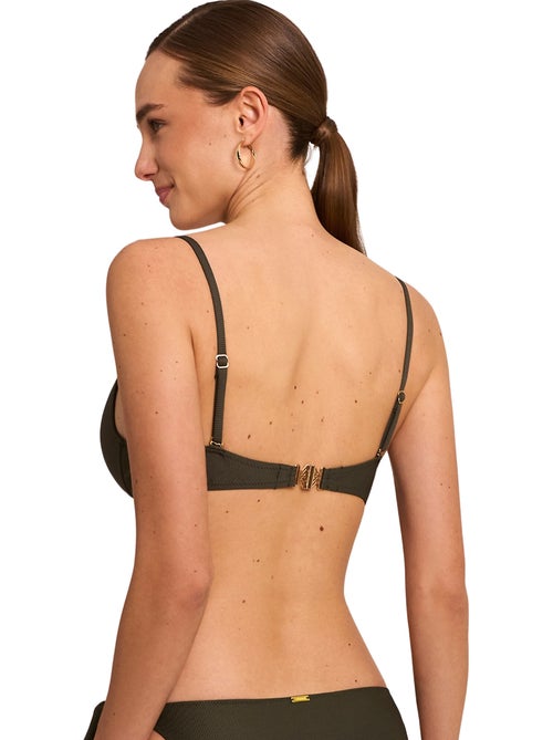 Haut maillot de bain décolleté préformé sans armatures solstice - Kiabi Haut maillot de bain décolleté préformé sans armatures solstice - Kiabi