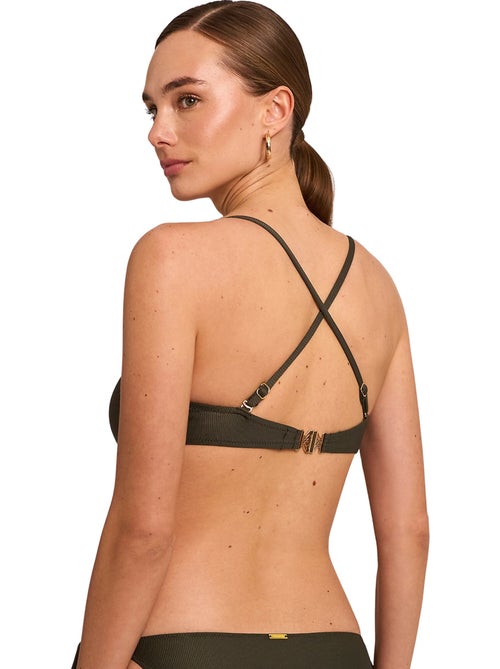 Haut maillot de bain décolleté préformé sans armatures solstice - Kiabi Haut maillot de bain décolleté préformé sans armatures solstice - Kiabi