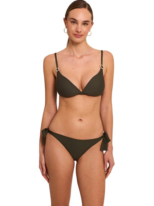 Haut maillot de bain décolleté préformé sans armatures solstice - Kiabi Haut maillot de bain décolleté préformé sans armatures solstice - Kiabi