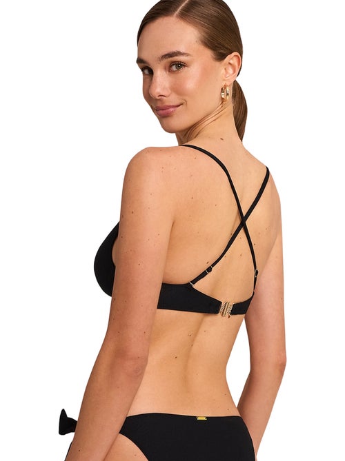 Haut maillot de bain décolleté préformé sans armatures solstice - Kiabi Haut maillot de bain décolleté préformé sans armatures solstice - Kiabi