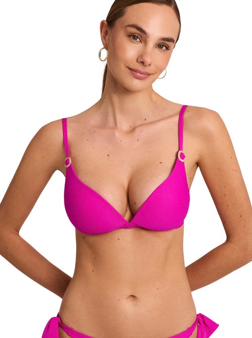 Haut maillot de bain décolleté préformé sans armatures solstice - Kiabi
