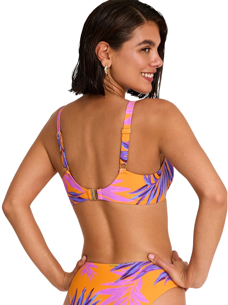 Haut maillot de bain emboîtant calypso Orange - Kiabi