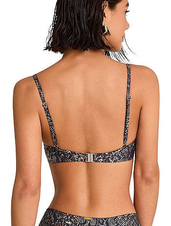Haut maillot de bain emboîtant indigo