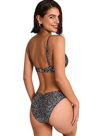 Haut maillot de bain emboîtant indigo