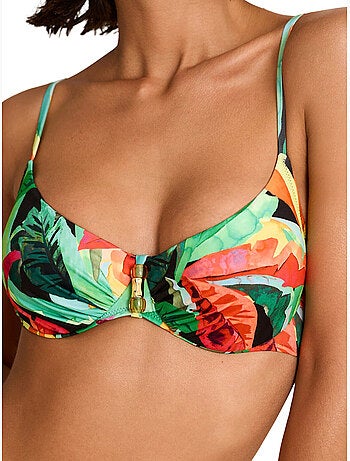Haut maillot de bain emboîtant oasis