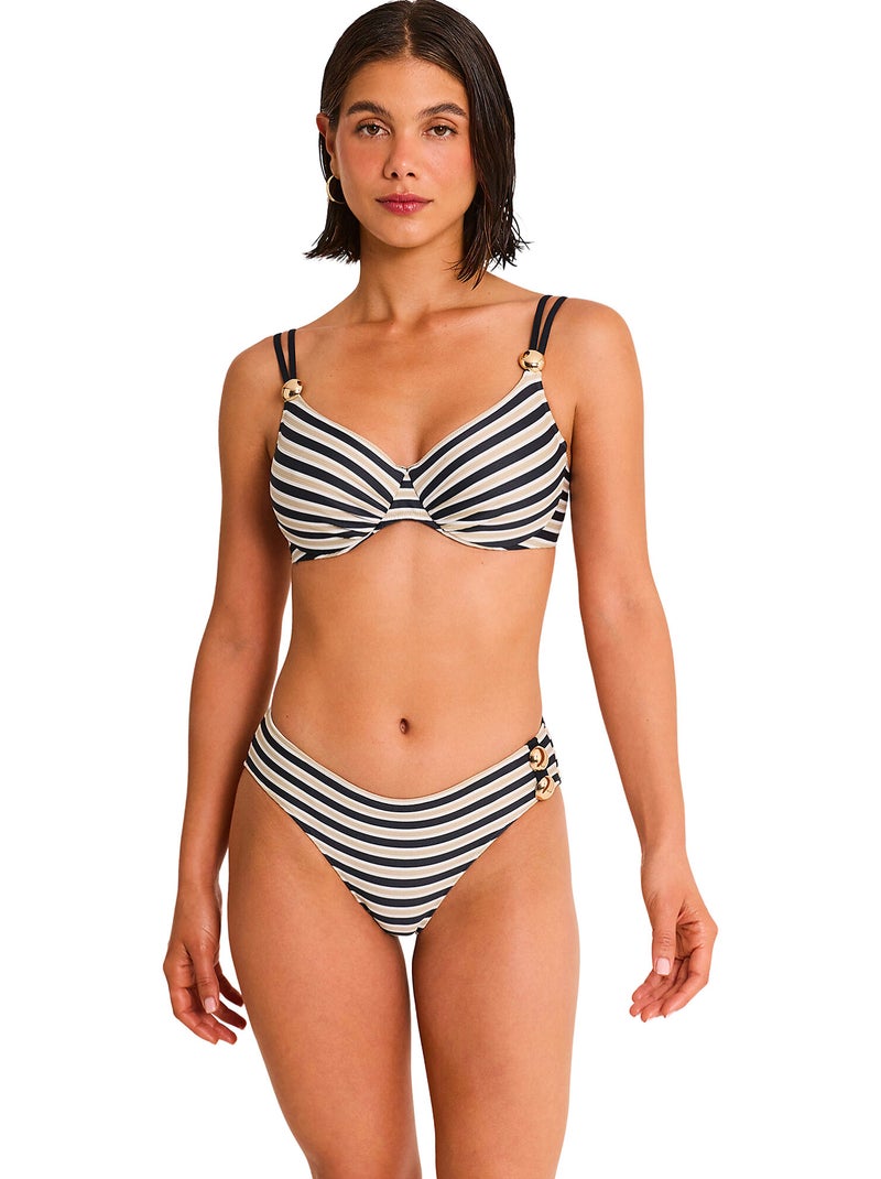 Haut maillot de bain emboîtant sailor Bleu marine - Kiabi