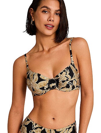 Haut maillot de bain emboîtant salvia