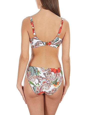 Haut maillot de bain non préformé cachemire blanc