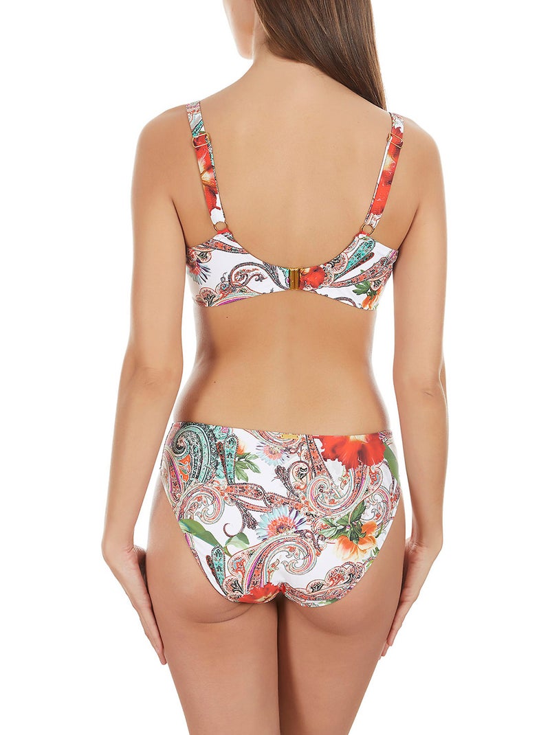 Haut maillot de bain non préformé cachemire blanc Blanc - Kiabi