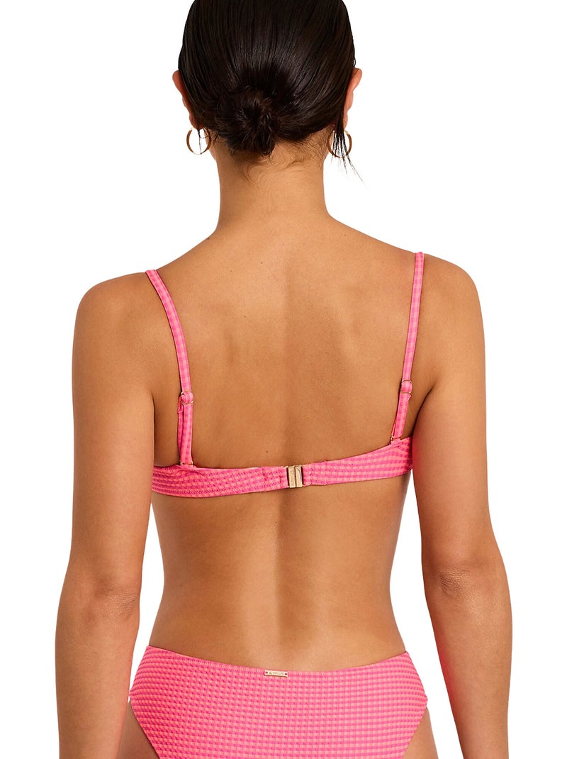Haut maillot de bain préformé armaturé bikini bay Rose fushia - Kiabi