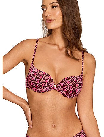 Haut maillot de bain préformé armaturé kaleido