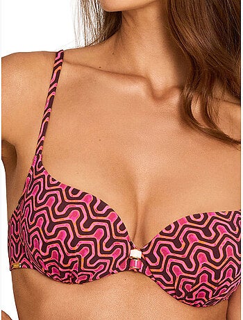 Haut maillot de bain préformé armaturé kaleido