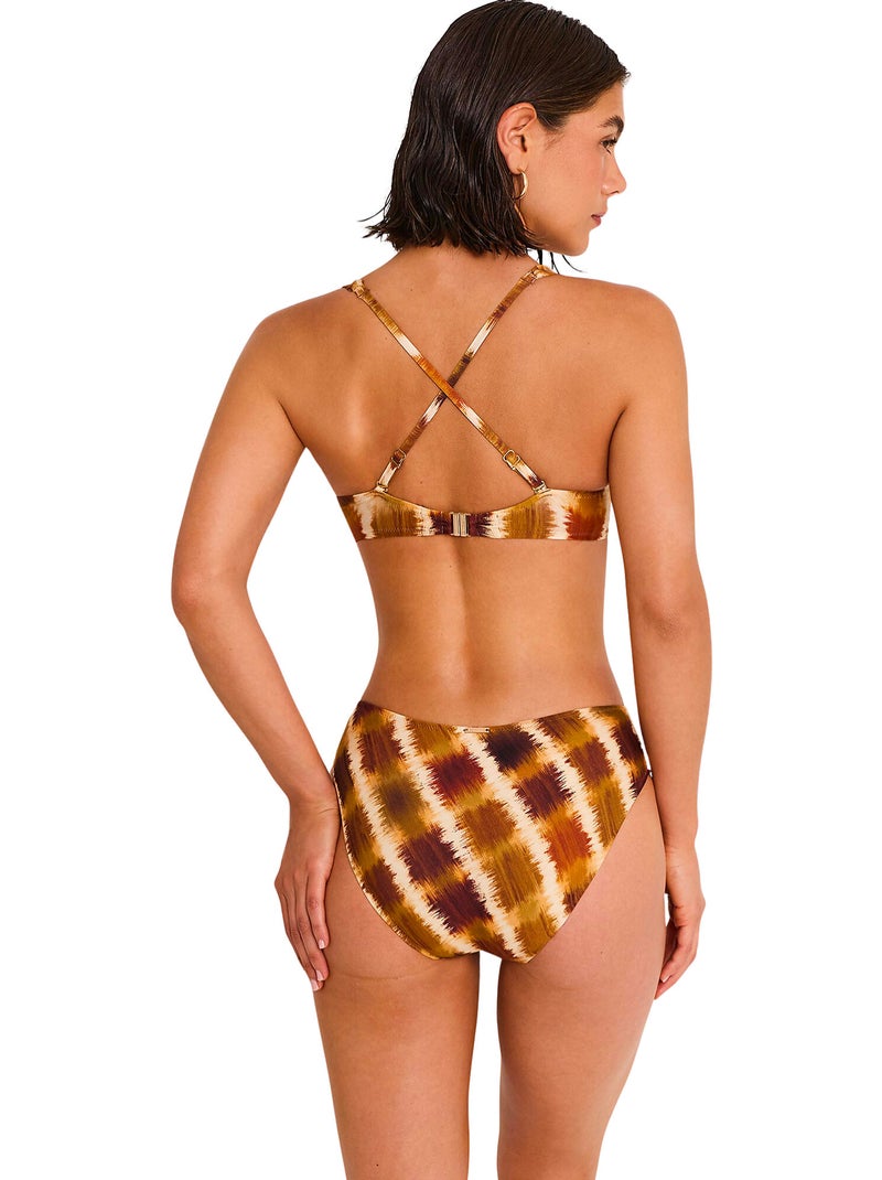 Haut maillot de bain préformé armaturé magma Marron - Kiabi