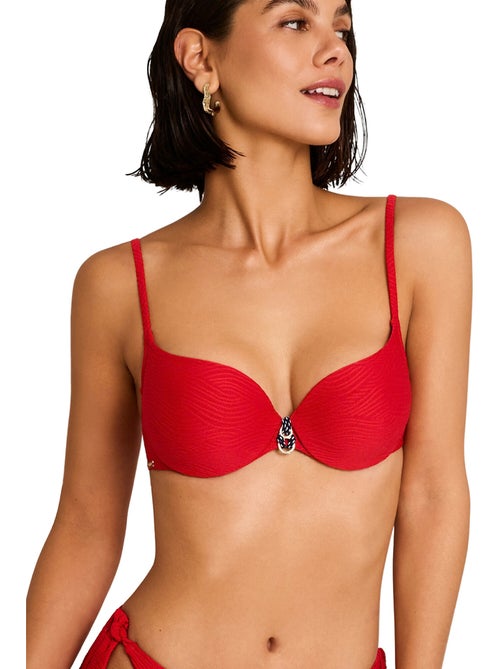 Haut maillot de bain préformé armaturé nautilus - Kiabi Haut maillot de bain préformé armaturé nautilus - Kiabi