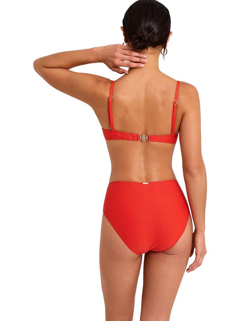 Haut maillot de bain préformé armaturé solstice Orange corail - Kiabi