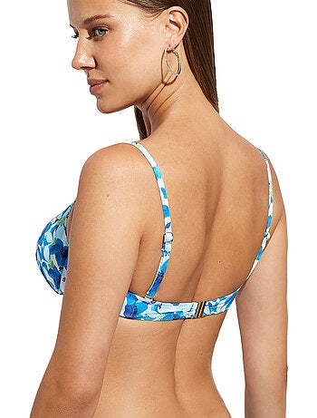 Haut maillot de bain préformé multipositions rosé