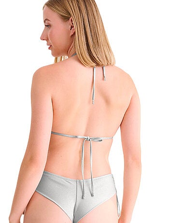 Haut maillot de bain triangle dos nu blue lagoon