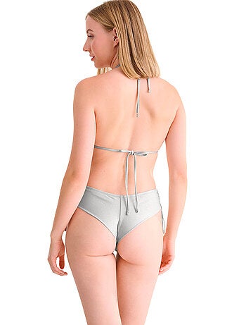 Haut maillot de bain triangle dos nu blue lagoon